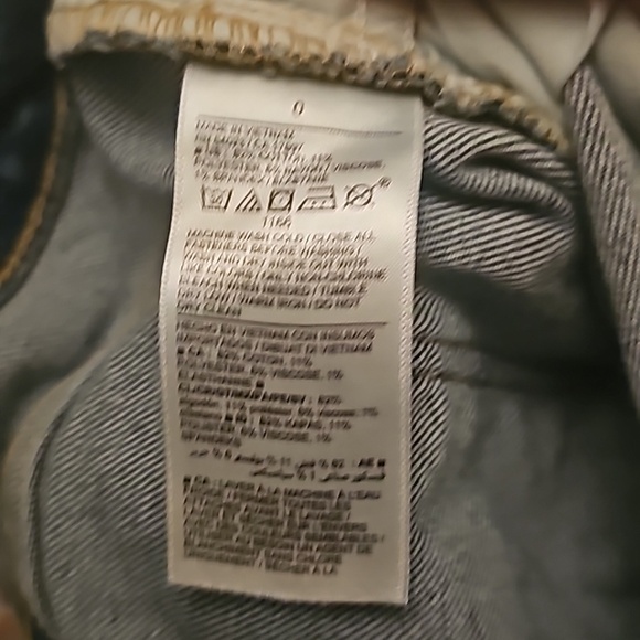 Blue denim Old Navy Rockstar super skinny jeans size 0 - Picture 6 of 6